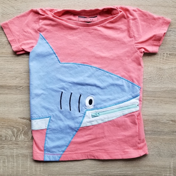Next Direct 4-5 years zip-mouth shark tee - Picture 6 of 9
